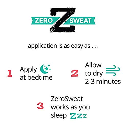 Deodorant Zerosweat antiperspirant | טיפול חוזק קליני יתר על ידי היפר -הידרוזיס - מפחית את זיעת השחייה